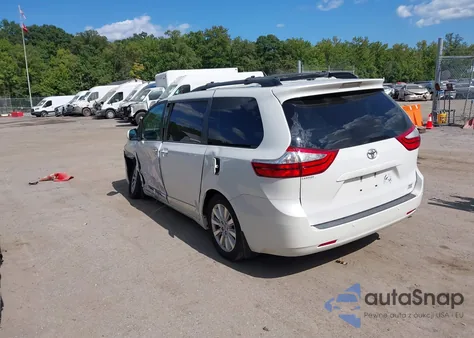 2017 Toyota Sienna Xle Premium 7 Passenger из США, поврежденный, VIN 5TDDZ3DC9HS156673